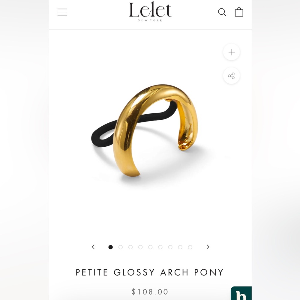 Lelet hair cuff petite glossy arch pony